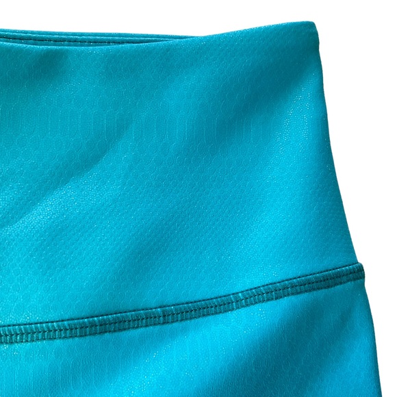 Zyia Leggings Womens 6-8 Light N Tight Ombre Metallic Teal Venom Snake Blue - Picture 6 of 14